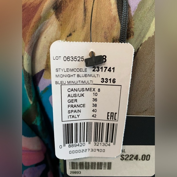 Multicolor Abstract Print Dress - Picture 5 of 7